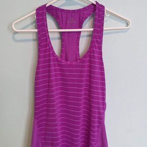 Athleta racerback tank XS purple stripe